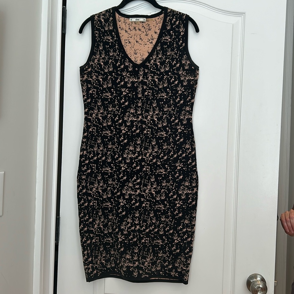 Cotton and Nylon midi dress
